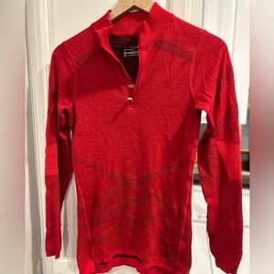 Smartwool Womens Intraknit Thermal Merino Base Layer 1/4 Zip
